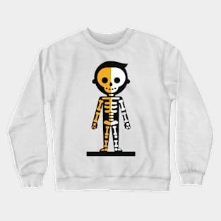 Halloween Minimal Skeleton Crewneck Sweatshirt